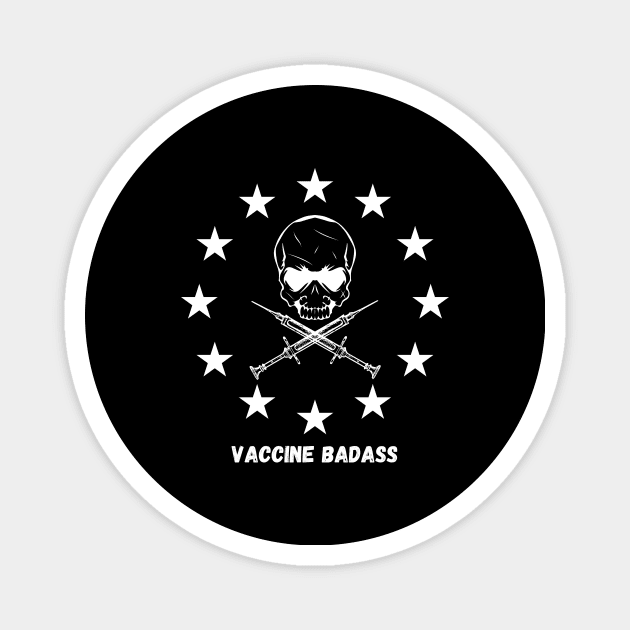 Vaccine Badass Magnet by nathalieaynie